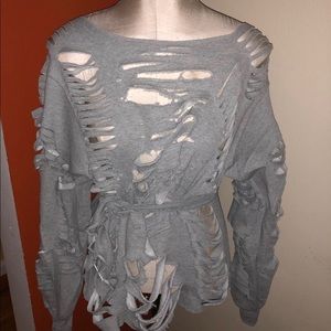 CUSTOM DISTRESSED SWEATER